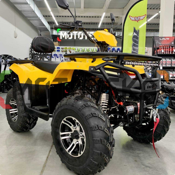 Квадроцикл IRBIS (Ирбис) ATV 200 Premium 2024 жёлтый с ПСМ | Мототека